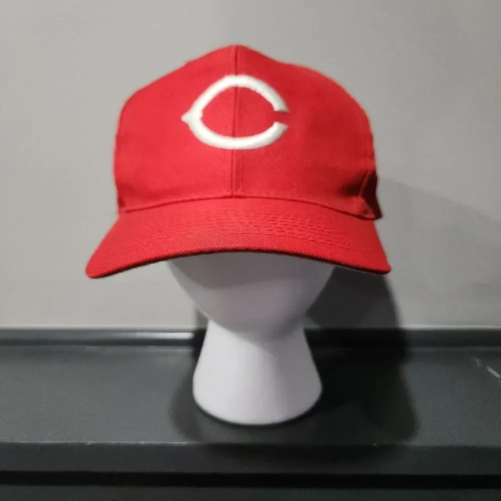 VTG 90s Cincinnati Reds American Needle MLB Baseball Snapback Hat Cap OSFA‎